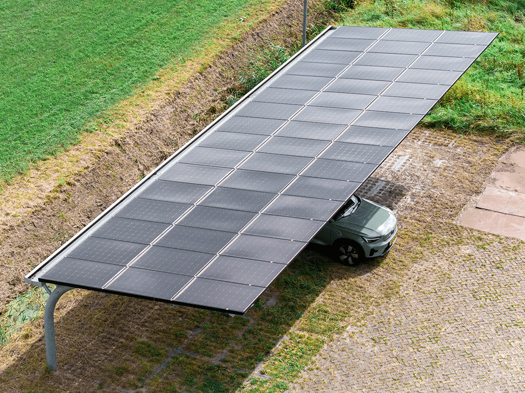 Groene parkeerplaats