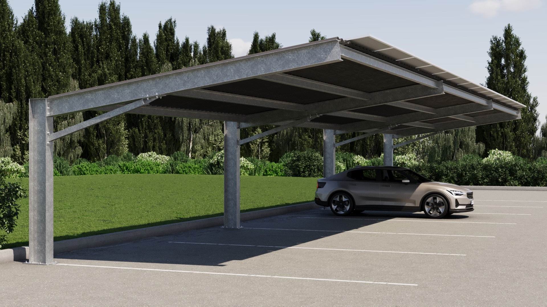 Generate energy with solar carport the Seagull